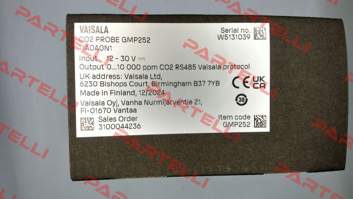 GMP252 11A0A0N1 Vaisala