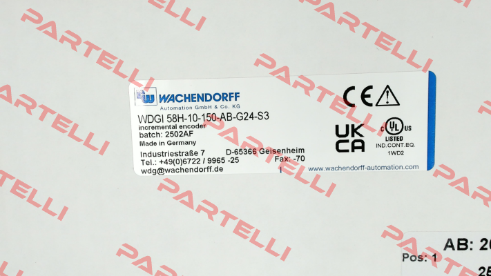 WDGI 58H-10-150-AB-G24-S3 Wachendorff