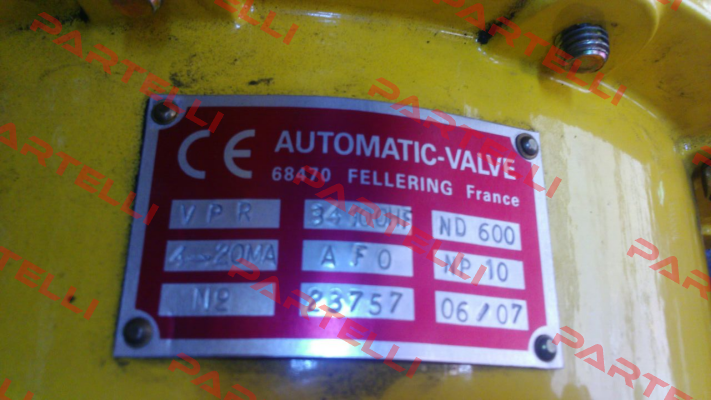 Control valve VPR 34100 HF - DN600 PN10  Automatic Valve