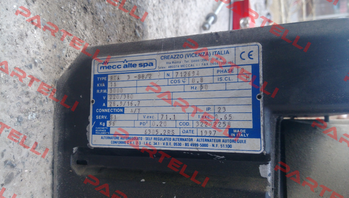 Collector For BTA 3-SB/2 N. 712694  Mecc Alte