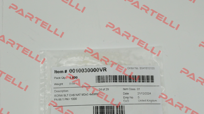 0010030000VR Essentra Components