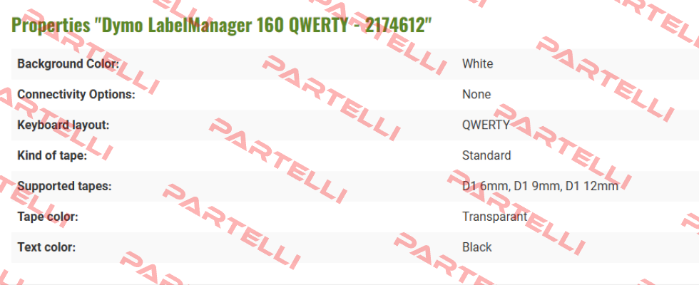 Qwerty keyboard (2174612) DYMO