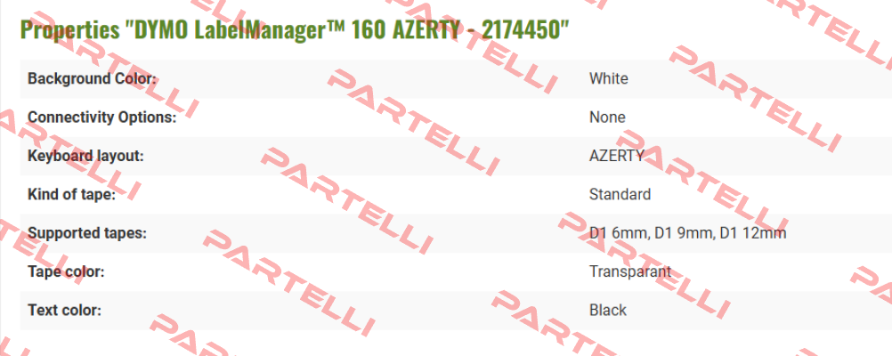 Azerty keyboard (2174450) DYMO