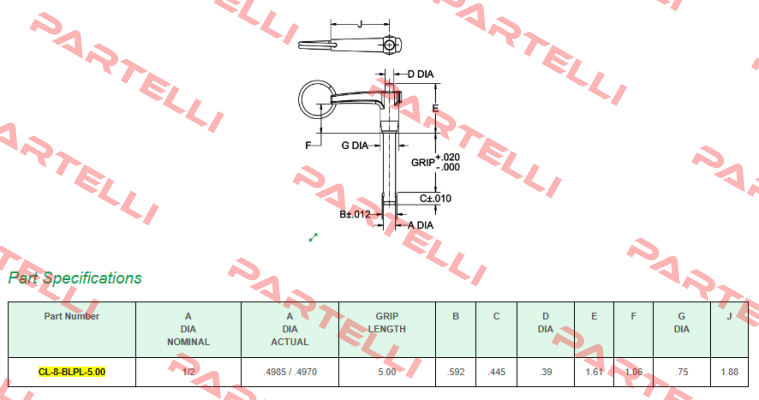 CL-8-BLPL-5.00 Carr Lane