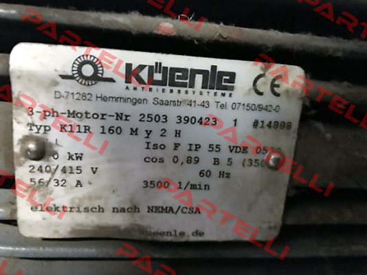 K11R 160 MY2H  oem  Küenle
