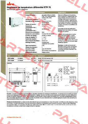 P/N: D4780041 Type: ETR 78.005  Alre