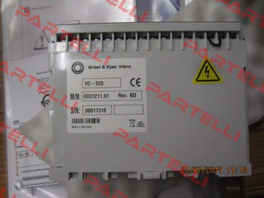 VIBROCONTROL 920 Bruel-Kjaer