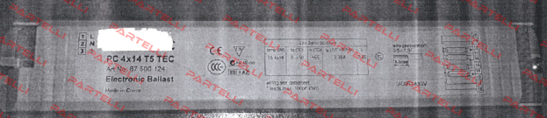 PC 4x14 T5 TEC (Art. N: 87 500 124) Tridonic
