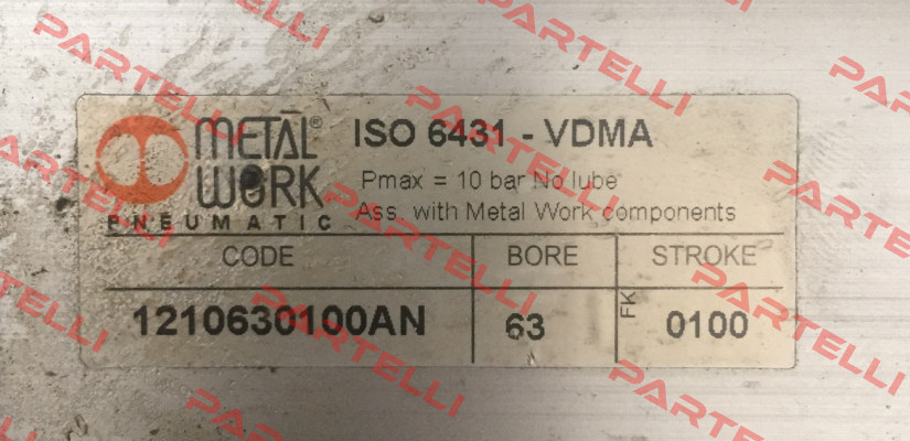 Komplett NBR Dichtungs-Satz Ø63  Metal Work