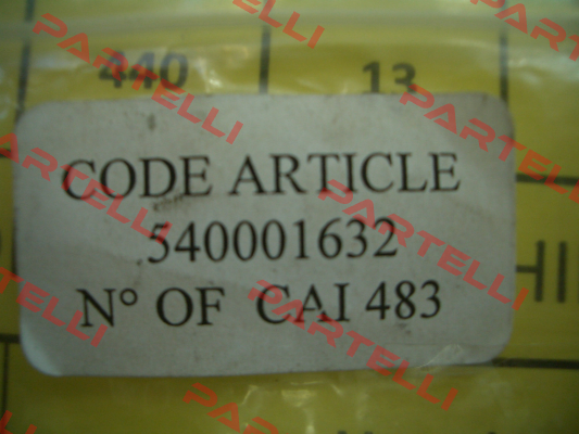 540001742 obsolete, replaced by  n° 540001815  Caillau