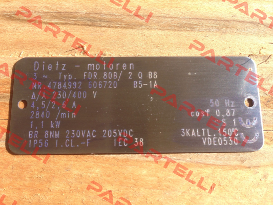 FDR 80B/ 2 Q B8 obsolete // OEM  Dietz-Motoren