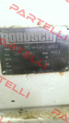 Overhaul Kit For RBS 75/H-UNI/ANSI  Robuschi