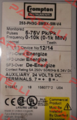 253-PH3G-SMBX-SM V4 CROMPTON INSTRUMENTS (TE Connectivity)