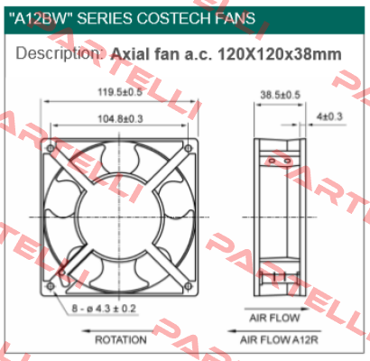 A12-B23-STS-W00  Costech