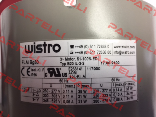 17.00.2100 Wistro