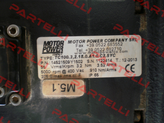 P.N. 14521509Y1502 OEM  Motor Power