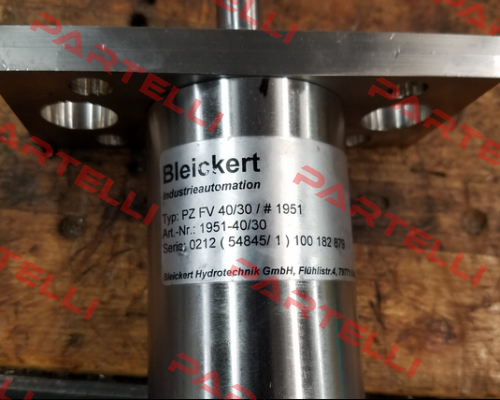 Typ: PZ-FV 40/30 /#1951 Bleickert