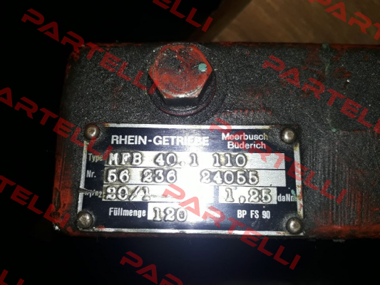 40.1MB-VR20*14  Rhein-Getriebe