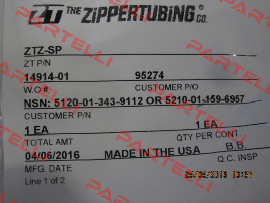 ZTZ-SP Zippertubing