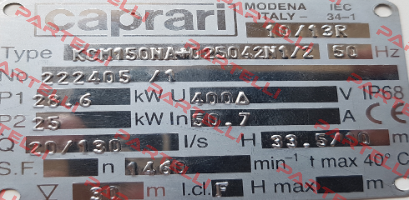 CSN02336( for KCM150NA+025042N1/2) CAPRARI
