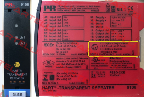9106B1B Pr Electronics