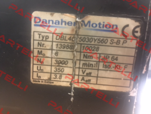 DBL4-0750-30-Y-560S-BP Danaher Motion
