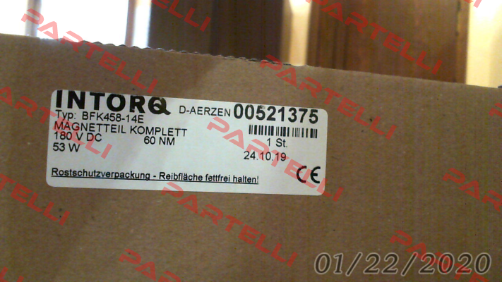 BFK 458-14 E (180 vdc) Intorq