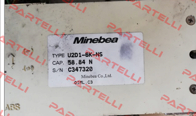 U2D1-6K-NS S/N:C347320 Minebea