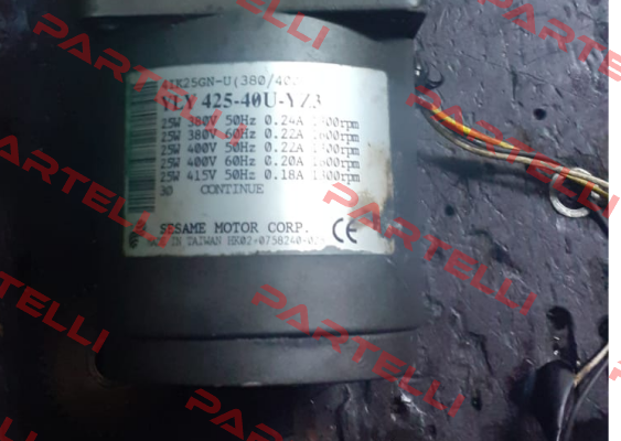 YLY 425-40U-Y/3 Sesame Motor