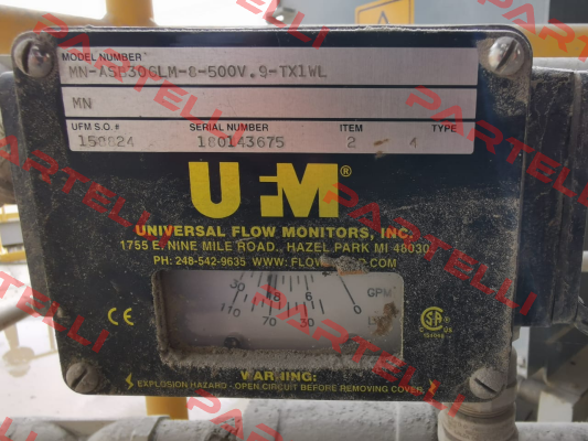 MN-ASB-30GLM-8-500V.9-TX1WL Universal flow monitors