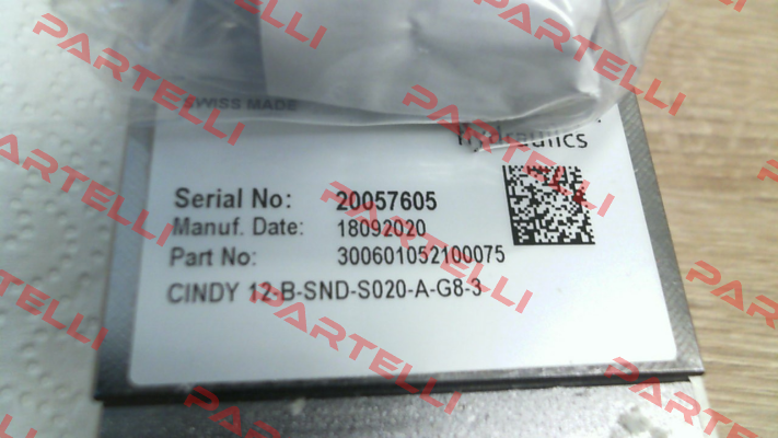 P/N: 300601052100075, Type: CINDY 12-B-SND-S020-A-G8-3 Bucher