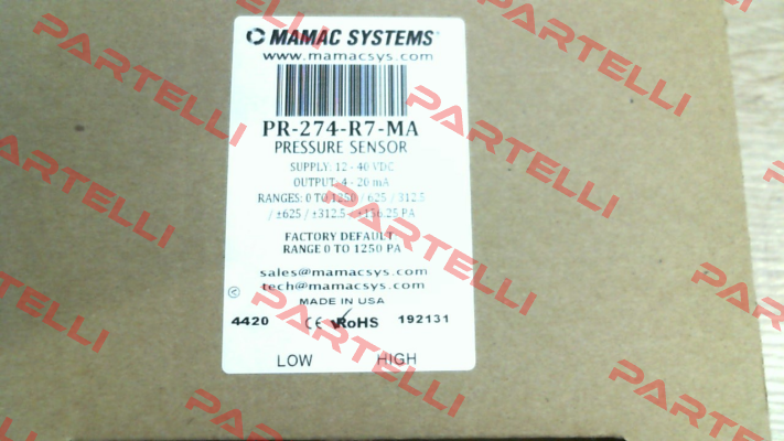 PR-274-R7-MA Mamac Systems