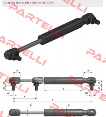 094498 / 500N  Stabilus