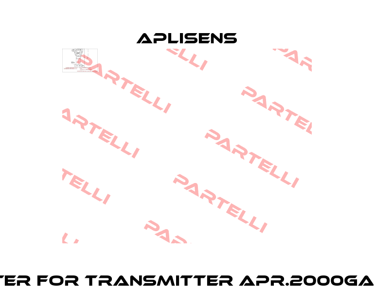 Filter for transmitter APR.2000GALW  Aplisens