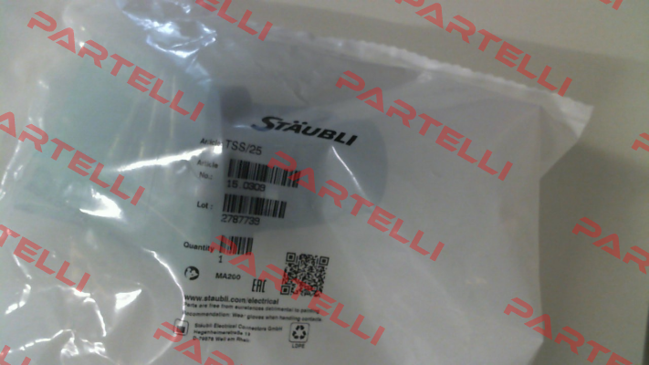 P/N: 15.0309, Type: TSS/25 Multi-Contact (Stäubli)