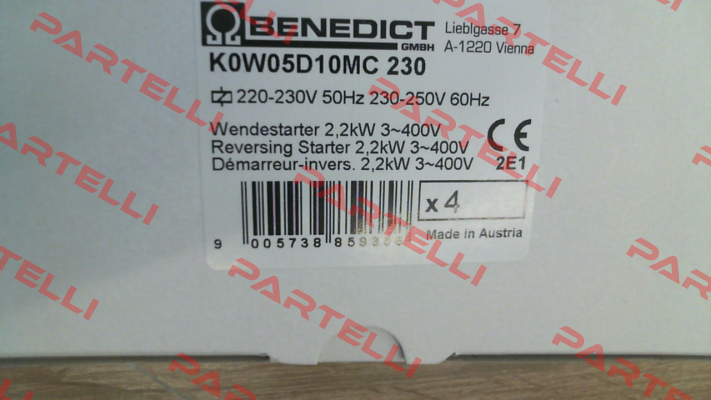 K0W05D10MC 230 Benedict