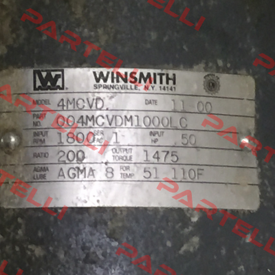 004MCVDDM1000LC  Winsmith