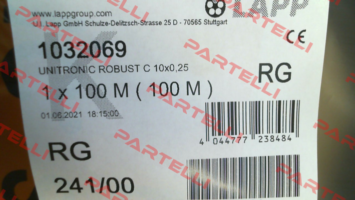 1032069 (roll x100 meters) Lapp Kabel