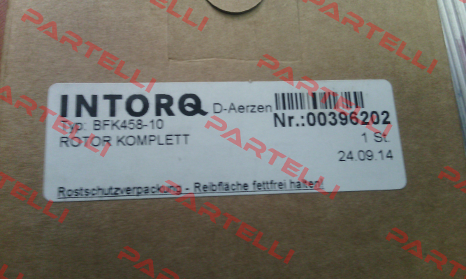 BFK458/Rotor  Intorq