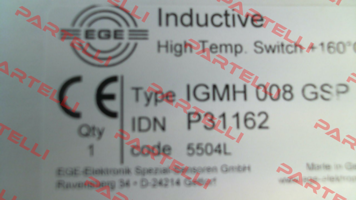 P31162 / IGMH 008 GSP Ege