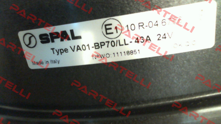 VA01-BP70/LL-43A SPAL