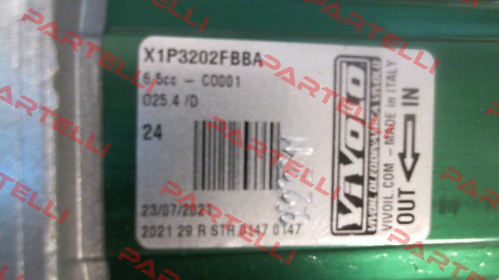 X1P3202FBBA / XV1P/6,5D-3/8-3/8 Vivoil Oleodinamica Vivolo