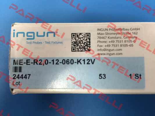 ME-E-R2,0-12-060-K12V (24447) for 1.... 10 pcs Ingun