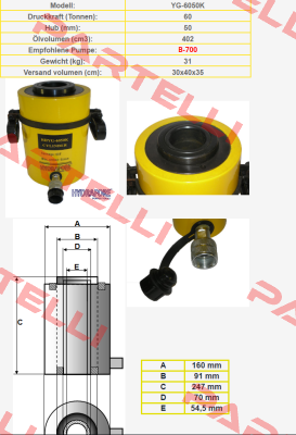 YG-6050K Hydrafore Power Tools