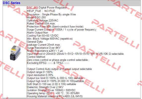 DSC-265 - (AC220V)  Fotek