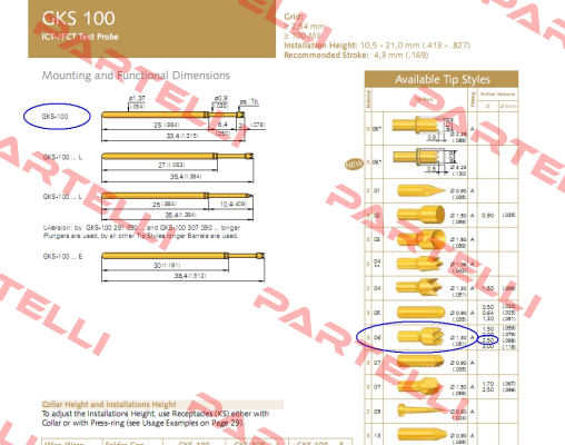GKS-100-0155 / GKS-100 306 250 A 3000 Ingun