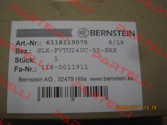 P/N: 6118119075 Type: SLK-FVTU24UC-55-ERX Bernstein