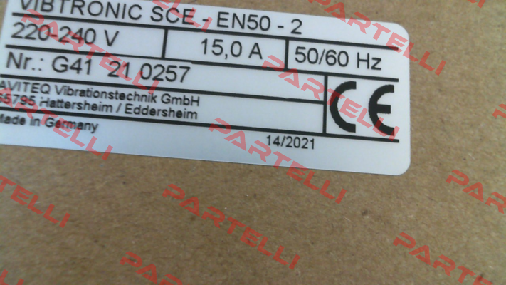 26772 - SCE-EN50-2 220..240V 50HZ 15A IP20 Aviteq