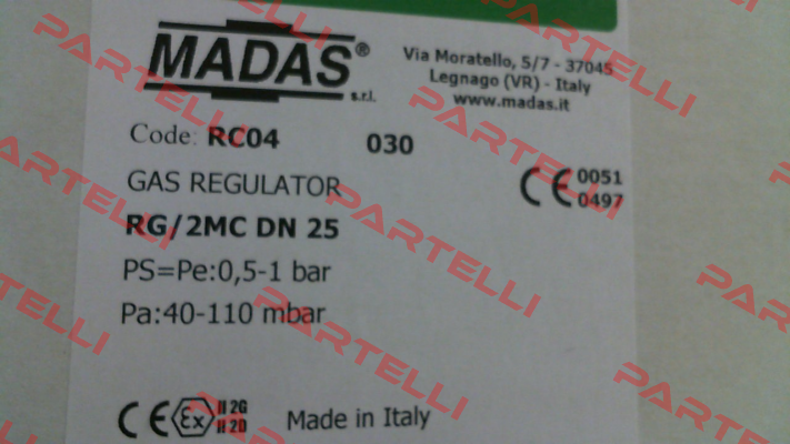 FRG/2MC / DN25 Madas
