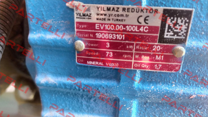 EV100.00-100L/4 Yılmaz Redüktör